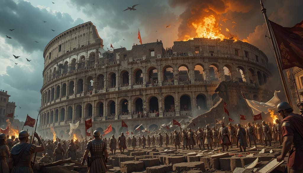 রোমান সাম্রাজ্যের পতনের প্রধান কারণসমূহ